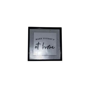 Black Framed Wall Art with Inspirational Quote